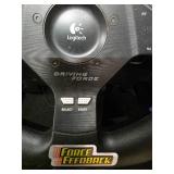 Logitech Driving Force steering wheel and gas pedal set  x2