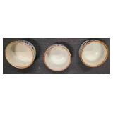 Otagiri Style MCM Vintage Teacups,  Lotus Speckled Blue / Brown