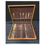 Vintage / MCM Brass and Rosewood flatware from Thailand