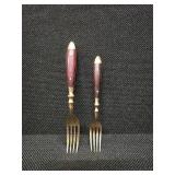 Vintage / MCM Brass and Rosewood flatware from Thailand