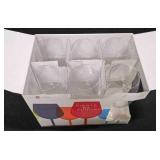 (new in box) Fine European Wine Glasses, Titanium Crystal Glasses