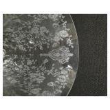 Vintage Cambridge Rose etched tumblers (7), cocktail glasses (4) and Dutton shape Pitcher