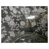 Vintage Cambridge Rose etched tumblers (7), cocktail glasses (4) and Dutton shape Pitcher