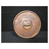Large Copper Pan With lid and Brass handles