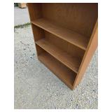 Wooden shelving unit/  small bookcase