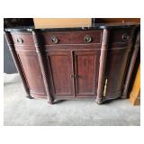 Fancy Lillian August Hardwood cabinet with Black Marble Top
