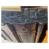 Fancy Lillian August Hardwood cabinet with Black Marble Top