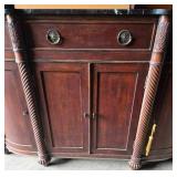 Fancy Lillian August Hardwood cabinet with Black Marble Top