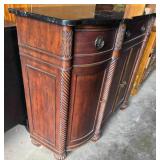 Fancy Lillian August Hardwood cabinet with Black Marble Top
