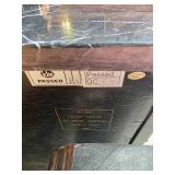 Fancy Lillian August Hardwood cabinet with Black Marble Top