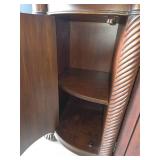 Fancy Lillian August Hardwood cabinet with Black Marble Top
