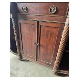 Fancy Lillian August Hardwood cabinet with Black Marble Top