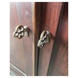 Fancy Lillian August Hardwood cabinet with Black Marble Top