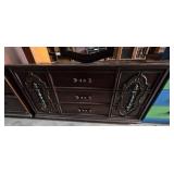 Ornate Carved-Wood dresser set