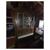 Ornate Carved-Wood dresser set