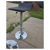 Bar height table and 2 matching rotating bar stools