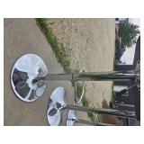 Bar height table and 2 matching rotating bar stools