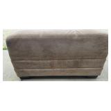 Beige Tope Suede Ottoman
