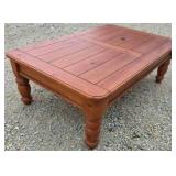 Hardwood coffee table