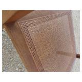 MCM Walnut and cane end table