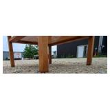 MCM Walnut and cane end table