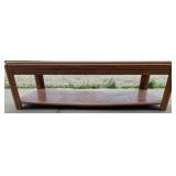 Glass-top coffee table