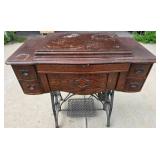 (WORKING) New Ideal Antique sewing table