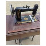 (WORKING) New Ideal Antique sewing table
