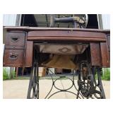 (WORKING) New Ideal Antique sewing table