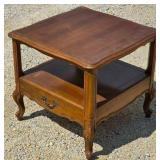 Wooden 2-Teir end table