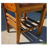 Vintage wooden school desk