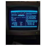 Vintage desk-top computer setup