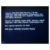 Vintage desk-top computer setup