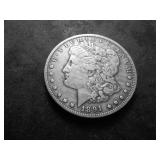1891 CC Morgan Silver Dollar