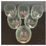 Vintage Ned Smith Waterfowl Lowball Glasses