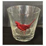 Set of Six Vintage Ned Smith Waterfowl Lowball Glasses