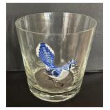 Set of Six Vintage Ned Smith Waterfowl Lowball Glasses