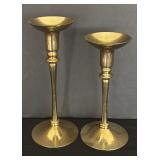Beautiful Vintage Brass Candle Holders