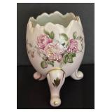 Vintage Napcoware Ceramic Cracked Egg Footed Vase