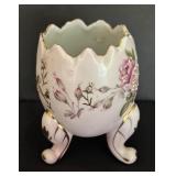 Vintage Napcoware Ceramic Cracked Egg Footed Vase