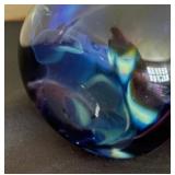 Stunning Vintage Hand Blown Art Glass Vase