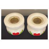 Variety of Vintage Wooden Scandinavian Folk Art Candle Holders