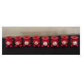 Variety of Vintage Wooden Scandinavian Folk Art Candle Holders