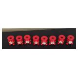 Variety of Vintage Wooden Scandinavian Folk Art Candle Holders