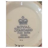 Four Fancy Teacups with Saucers by Royal Standard, Rosina, Royal Albert and More