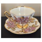 Four Fancy Teacups with Saucers by Royal Standard, Rosina, Royal Albert and More