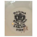 Four Fancy Teacups with Saucers by Royal Standard, Rosina, Royal Albert and More