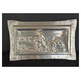 Pretty Pewter and Silver Plated Platters, Petite Plates, Domed Dish and More