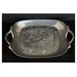 Pretty Pewter and Silver Plated Platters, Petite Plates, Domed Dish and More