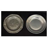 Pretty Pewter and Silver Plated Platters, Petite Plates, Domed Dish and More